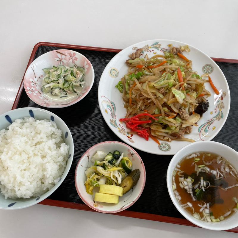 野菜炒め定食(山口食堂)