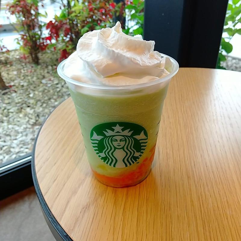 GOGOBIメロンフラペチーノ(スターバックスコーヒー 梅ヶ丘駅店)