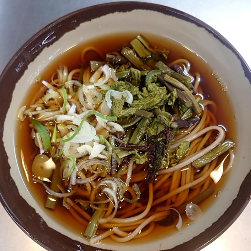 山菜そば(JR長野駅 新幹線 そば店 )