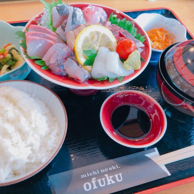 お刺身定食(於福温泉)