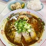 スパイス咖哩そば セットメニュー（焼豚天ぷら）