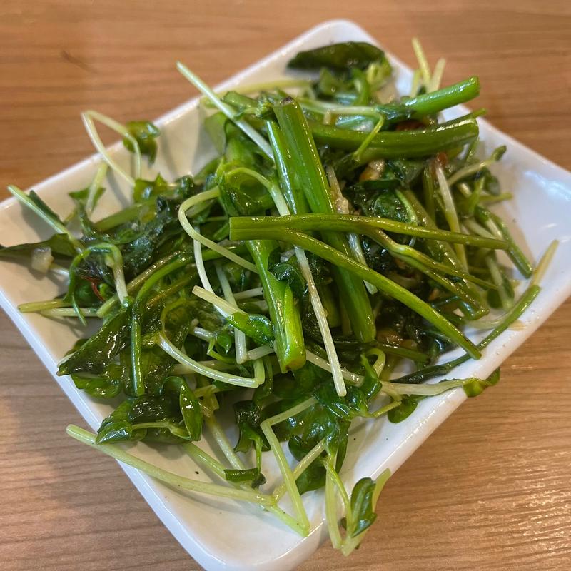 空芯菜の青菜炒め(手羽唐酒場ビクトリー ぴおシティ桜木町店)