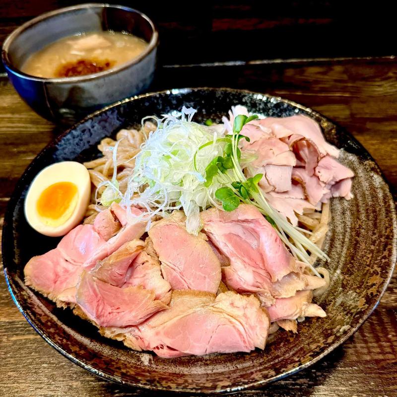 和風豚骨つけ麺(自己流ラーメン綿麺 （わためん）)