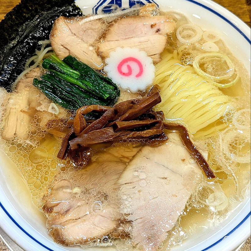 塩生姜中華そば(背脂煮干中華そば 我武者羅 幡ヶ谷店(旧:心や) 2023年5月7日閉店)