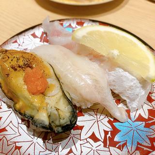 広島名物三貫盛り(すし辰 ekie店)