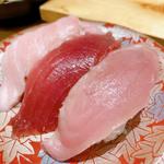 鮪の極三貫盛り(すし辰 ekie店)