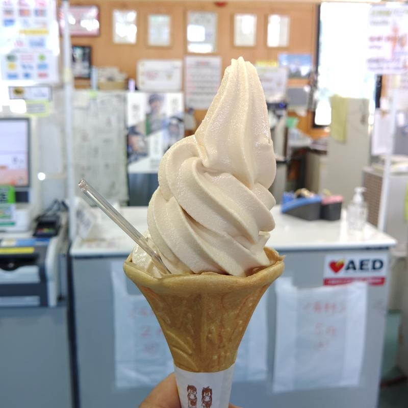 味噌ソフトクリーム(道の駅 いなかだて )