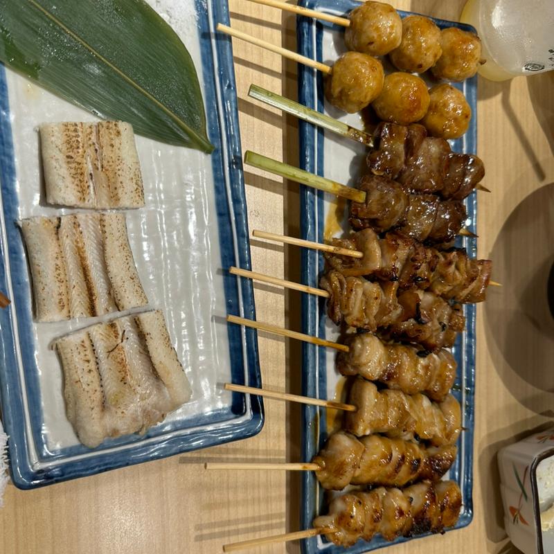 ヤゲン軟骨、ハラミ(焼鳥とあて巻き 居酒屋大悟 西国分寺店)