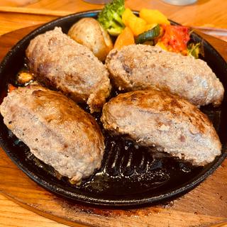 プレミアムハンバーグスペシャルセット（ダブルハンバーグ）(いしがまやハンバーグ MARK IS みなとみらい)