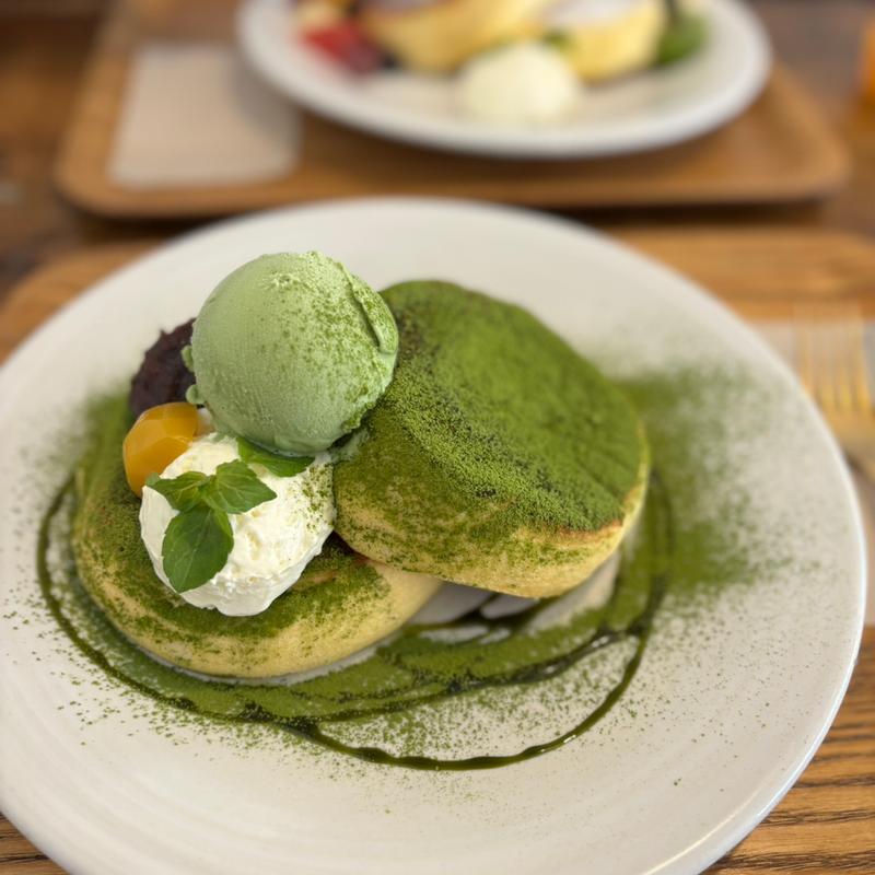 宇治抹茶パンケーキ(マテリアル カフェ （Material cafe）)