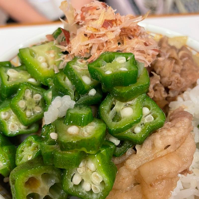 かつぶしオクラ丼(すき家 赤羽南口店 )