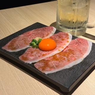 和牛ミスジの大判ユッケ(もうもう亭 広小路店)