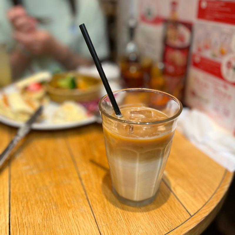 オーツミルクラテ アイスコーヒー(JSパンケーキ)