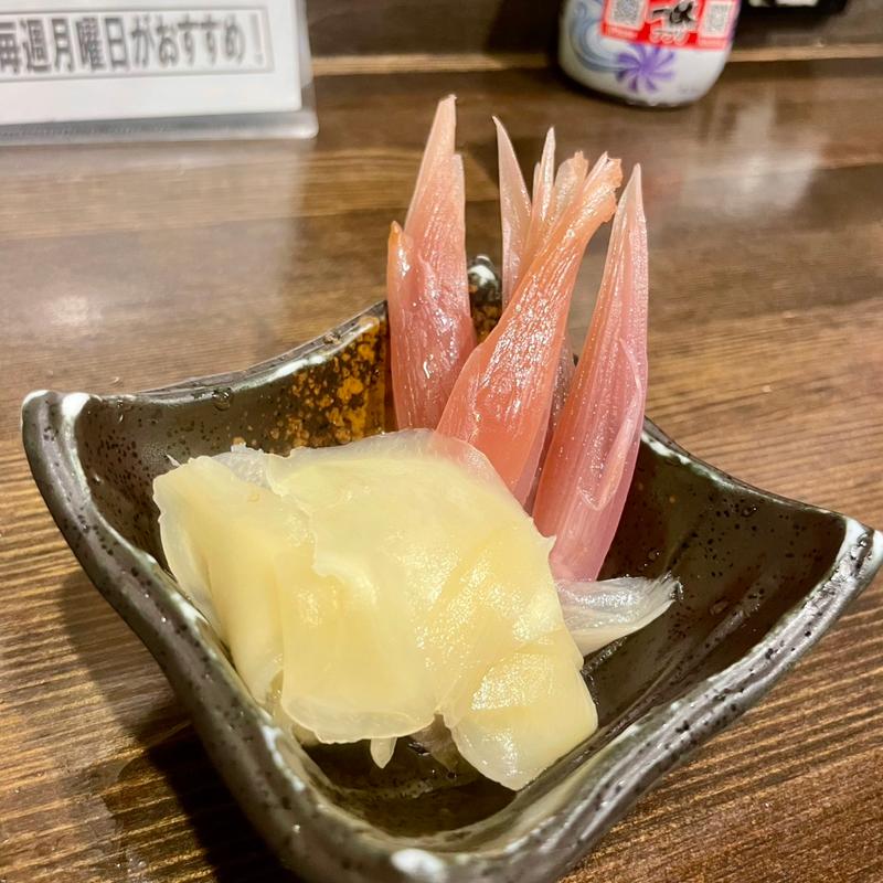 茗荷の酢漬け(居酒屋一休 久米川店)