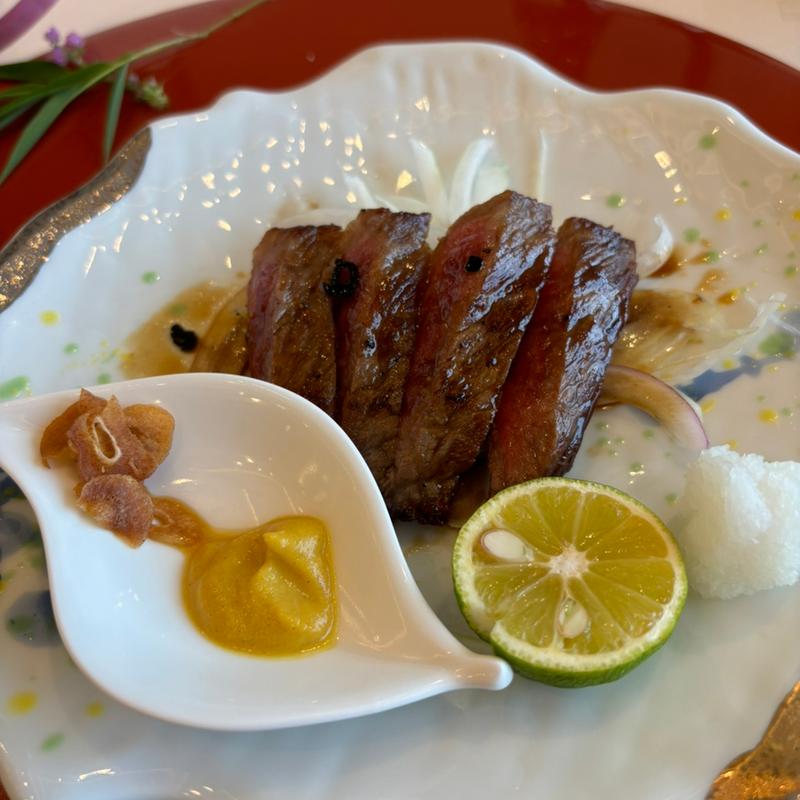 和牛ステーキ(日本料理 柏屋)