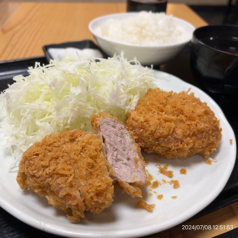 ヒレかつ定食(とんかつ まるや 竹橋店)