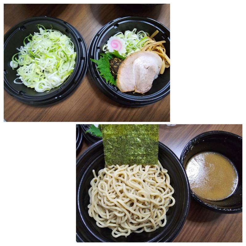 生七味つけめん 並＋ねぎ増し(舎鈴 シャポー本八幡)