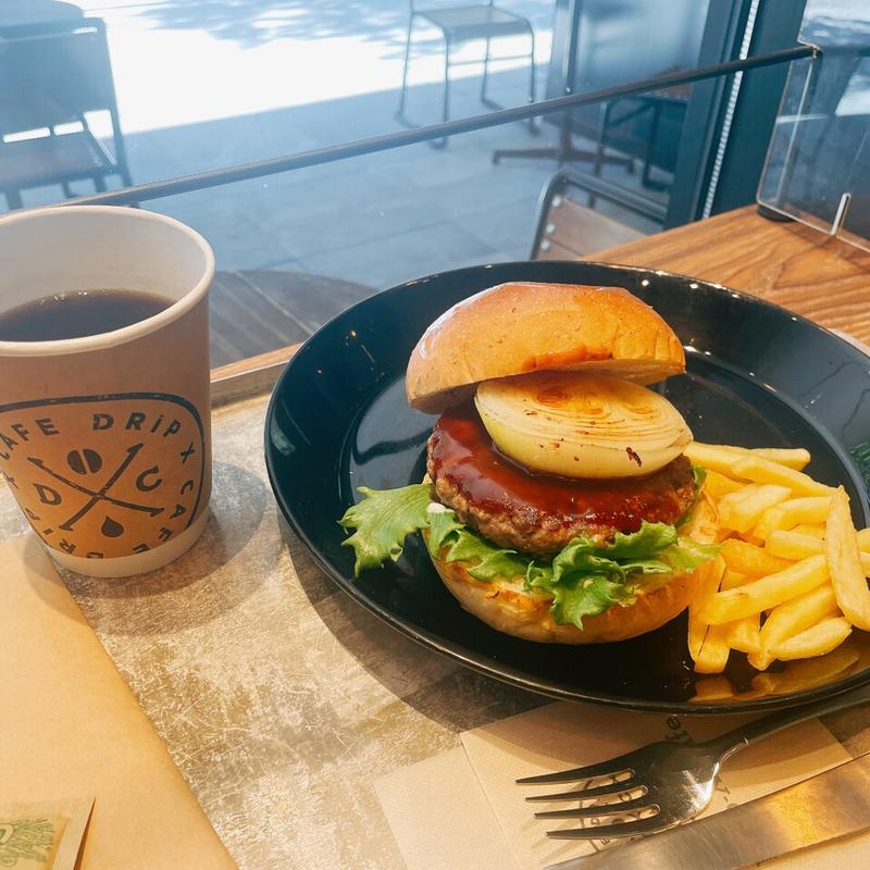 ハンバーガーランチセット(Drip-X-Cafe ホテルヴィスキオ大阪)