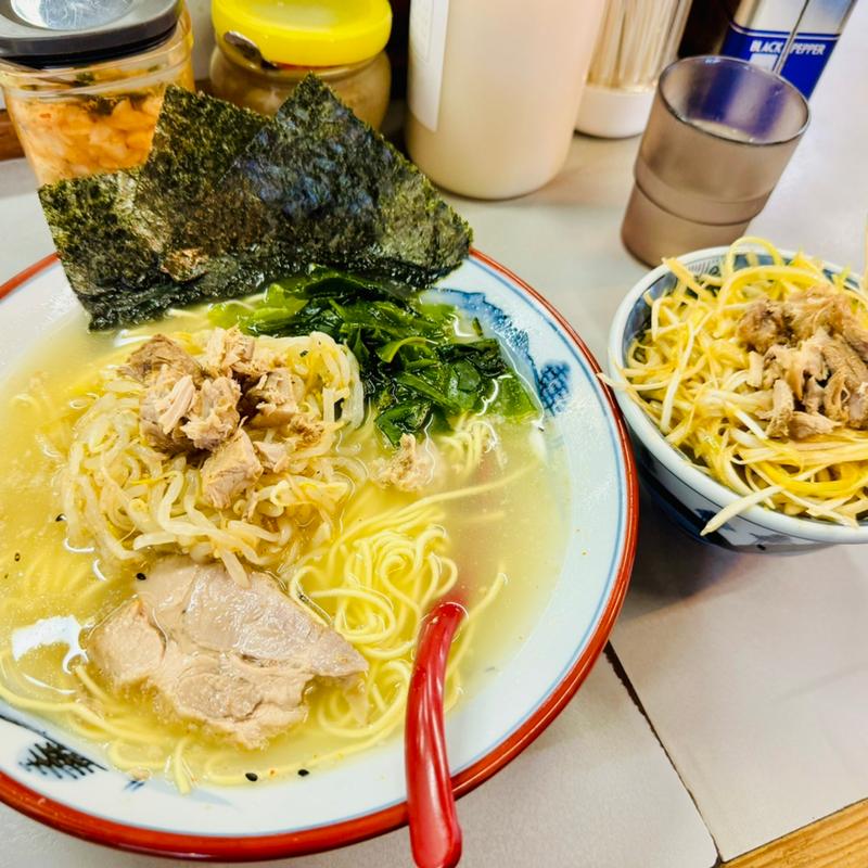 塩ラーメン＋もやし＋ミニネギ丼(ラーメンショップ 122号騎西店)