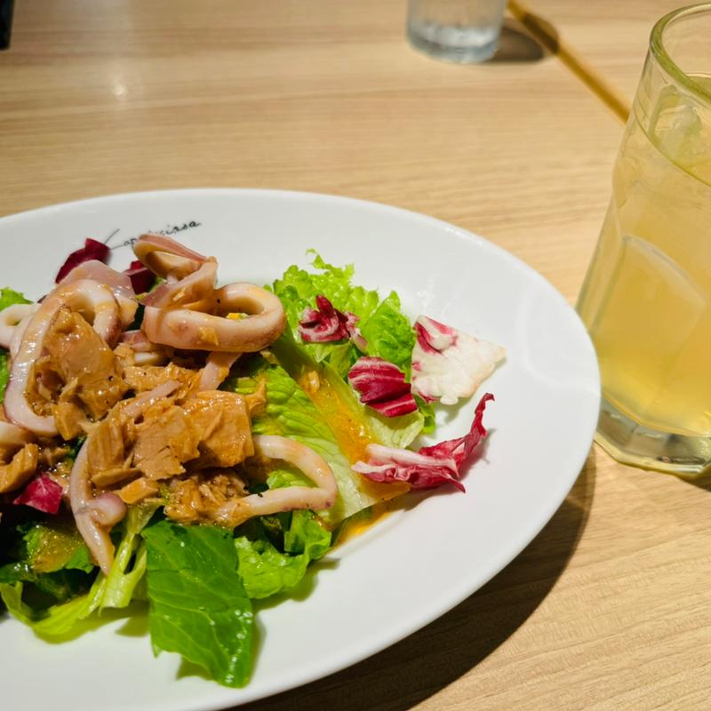 イカとツナのサラダ(カプリチョーザ酒々井プレミアム・アウトレット店)