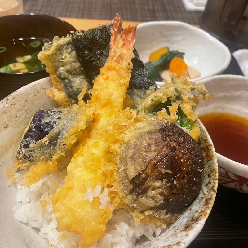 天然海老と野菜の天丼(淀屋橋 吟酒海楽 和(かず))
