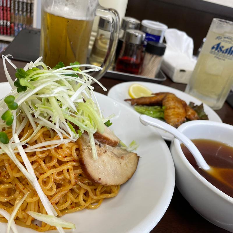 辛いつけ麺(らーめん尾ばな)