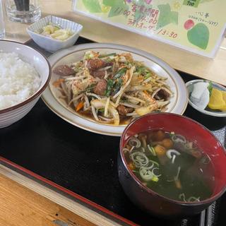 レバー野菜定食(一心亭 )