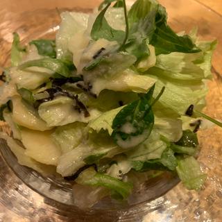 桃のサラダ(日なた)