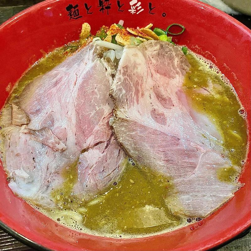 カレーらーめん　(麺屋 彩々)