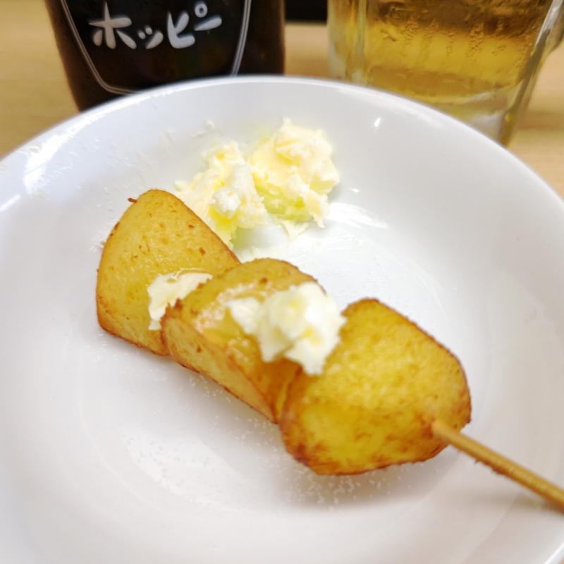 ジャガバタ串(もつ焼き串焼き 肉の佐藤 横浜西口店)