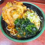 海老かき揚げそば(そば処 新田毎)