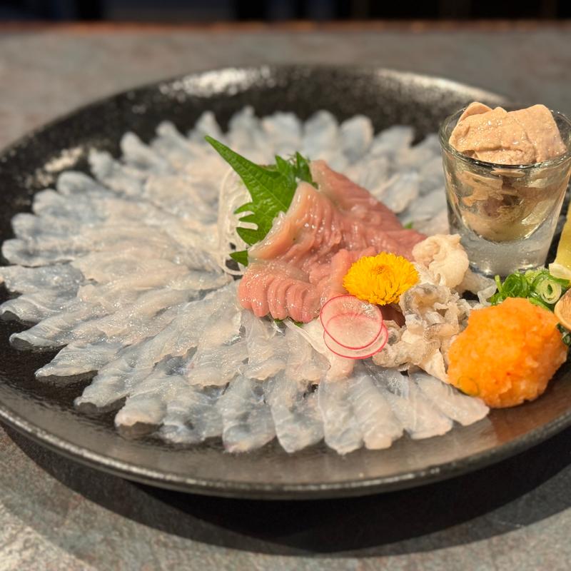 活皮はぎ薄造り(和彩酒膳植おか )