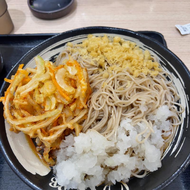 冷やしかき揚げそば(ゆで太郎 柏名戸ヶ谷店 )