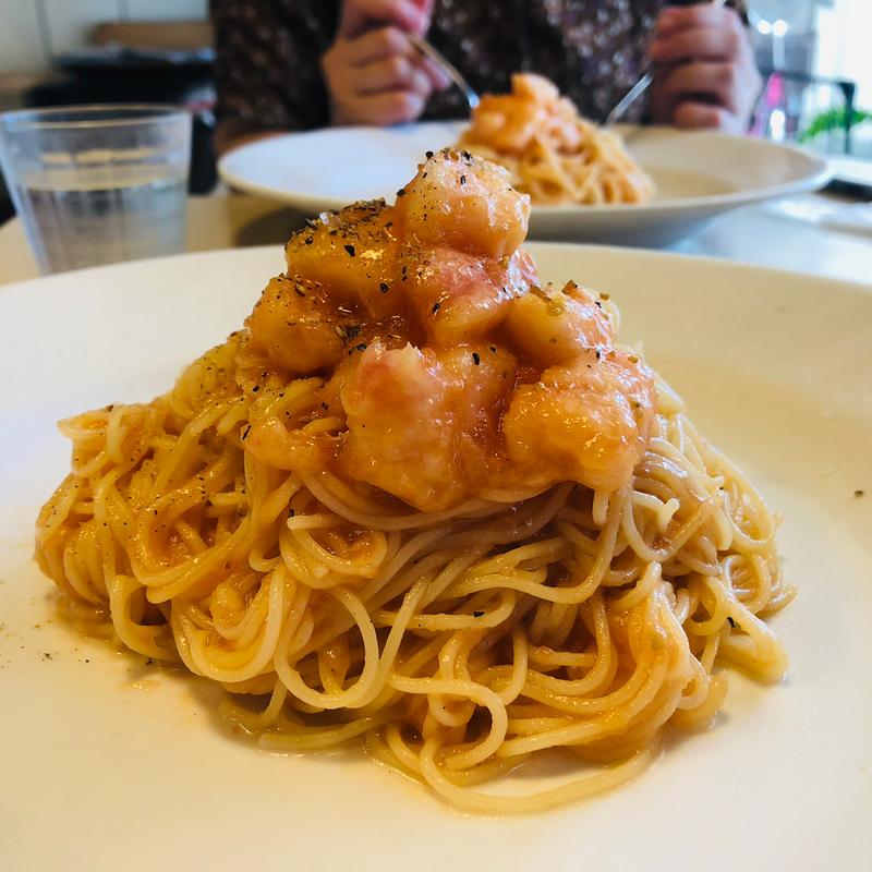 桃の冷製パスタ (マルグリット カシュカシュ  （【旧店名】MARGUERITE）)