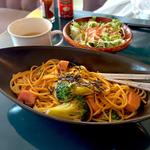 Bランチ(ブロッコリーとベーコンの和風スパゲッティ)(珈琲＆パブ舞花)