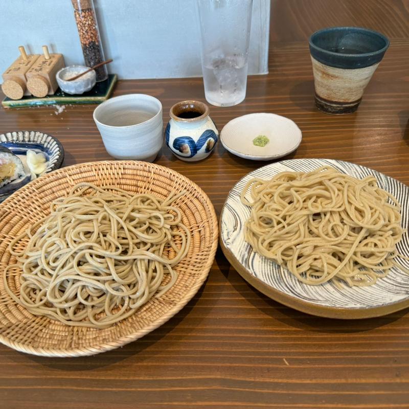 蕎麦二種盛り(蕎麦 山楠 Sancs)