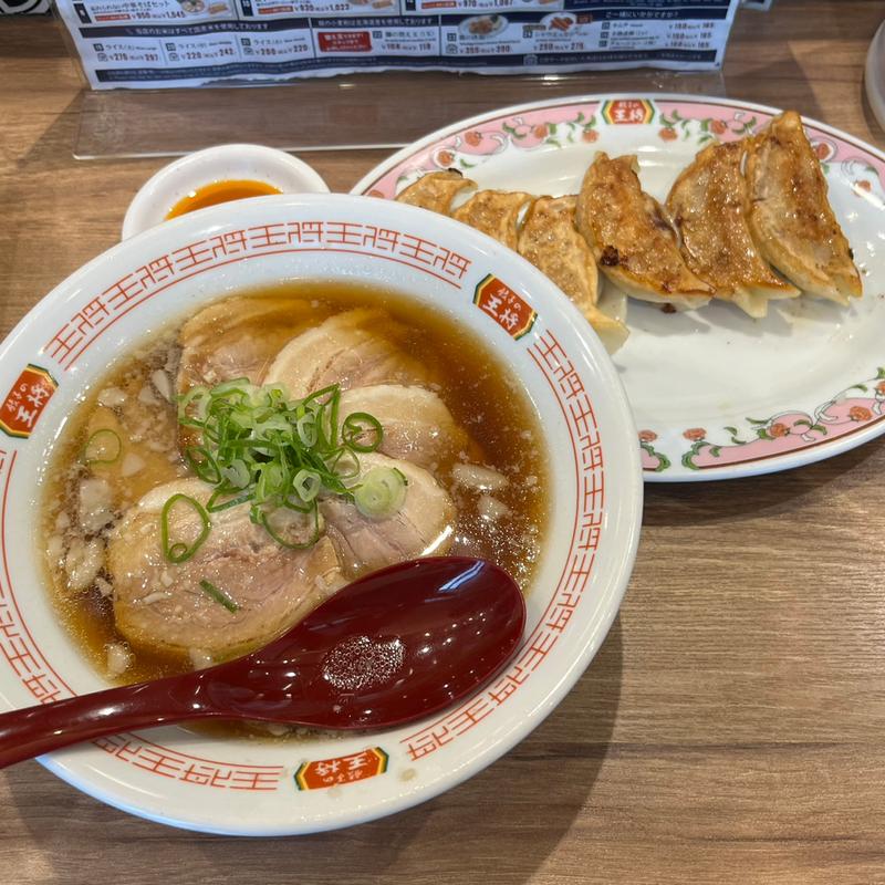 チャーシュー麺セット(餃子の王将 Express アトレ秋葉原店)