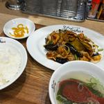 なすと豚肉の辛味噌炒め定食(れんげ食堂 Toshu 京王永山店)