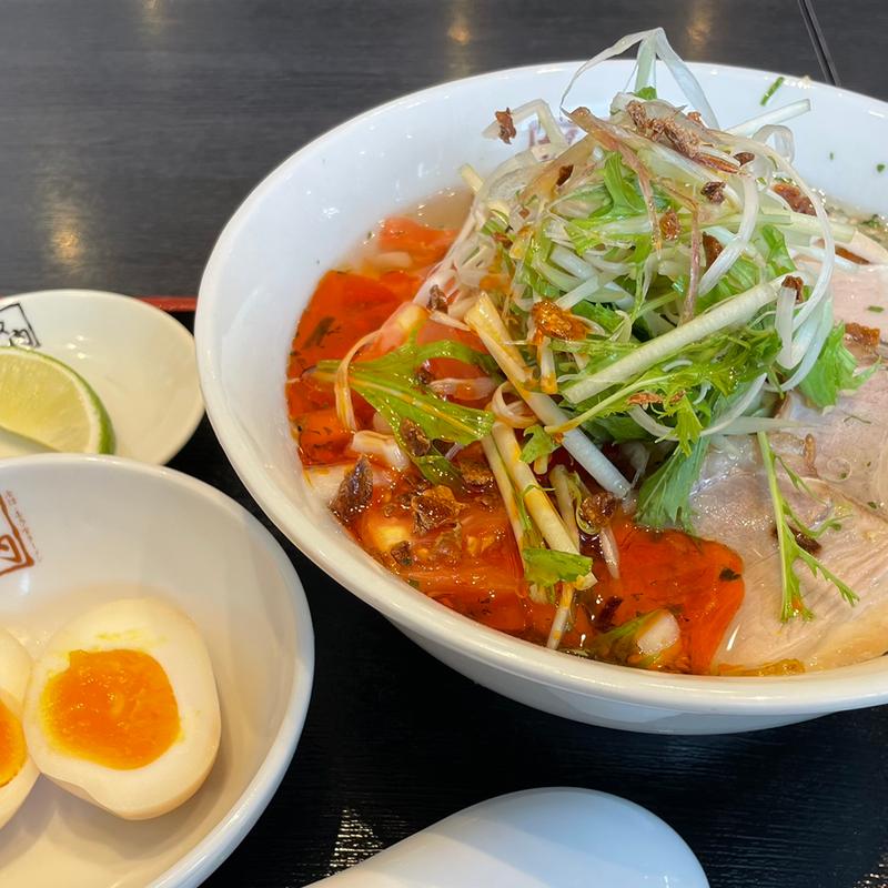 7種野菜の青唐うま塩ラーメン(喜多方ラーメン坂内　南流山店)