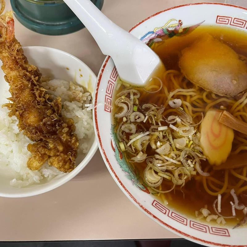 ラーメン ミニ天丼セット(もりなが食堂 )