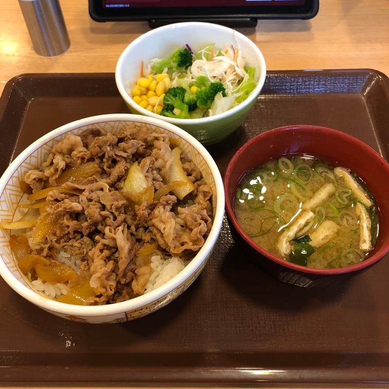 ランチセット(すき家 足利葉鹿店)