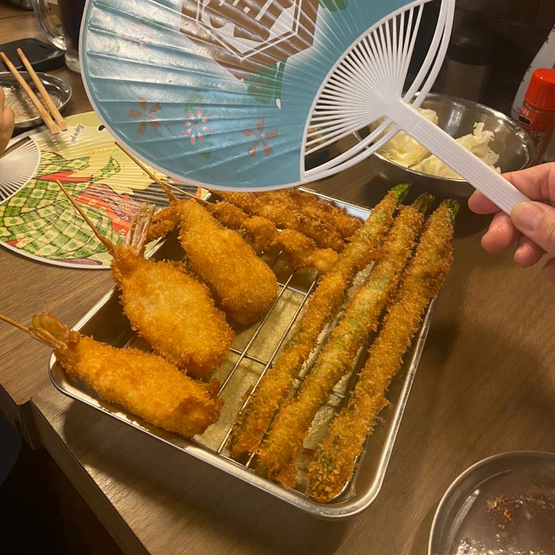 アスパラ揚げ(立ち呑み串カツ田中 新宿京王フレンテ店)