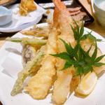 海老と旬野菜　天ぷら盛り合わせ(そば康五郎)