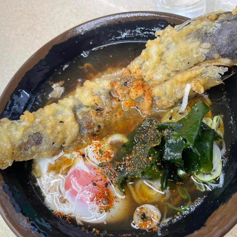 月見長茄子そば(肥後一文字や )