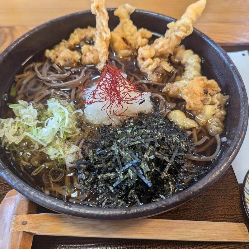 げそ天そば（冷）(肉そば　十三 )