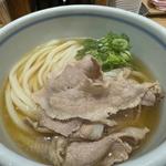 肉冷かけうどん(うどん嵐)