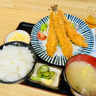 海老フライ定食(御食事処みや川)