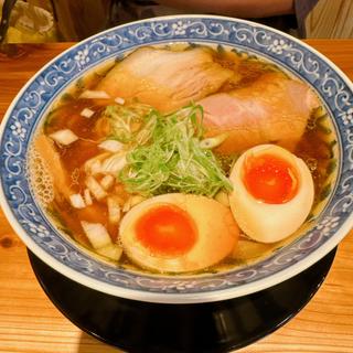 木桶醤油らぁめん味玉付(麺屋夢風)