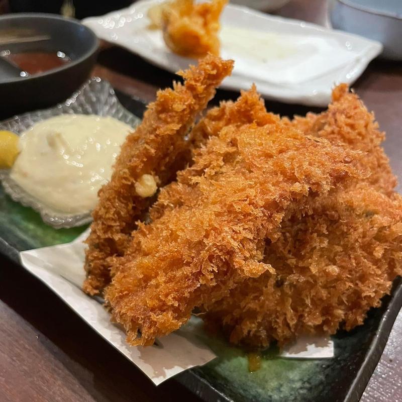 アジフライ(そば処 二月堂)