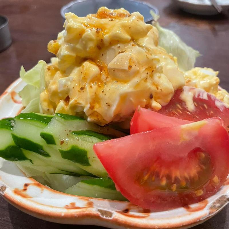 玉子サラダ(そば処 二月堂)
